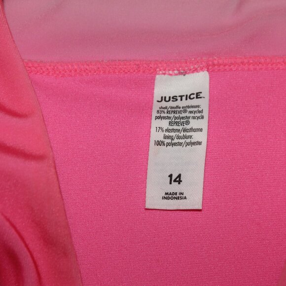 Pink & Orange 2 Pcs Rash Guard Set Size 14 - Picture 6 of 12